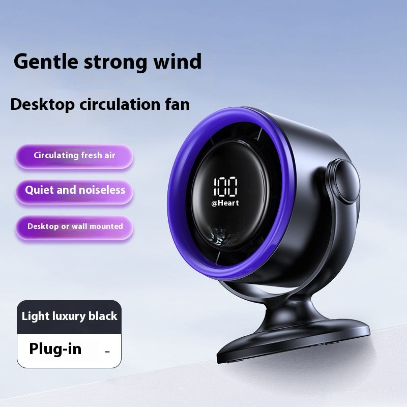 CoolBreeze Clip-On Desk Fan – USB Rechargeable with Digital Display
