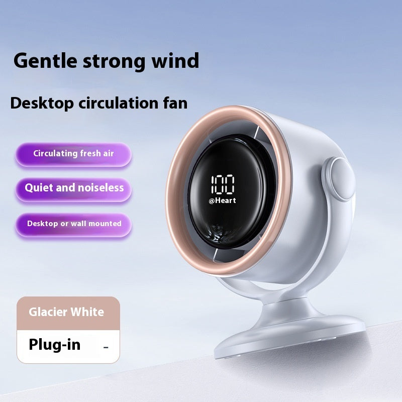 CoolBreeze Clip-On Desk Fan – USB Rechargeable with Digital Display