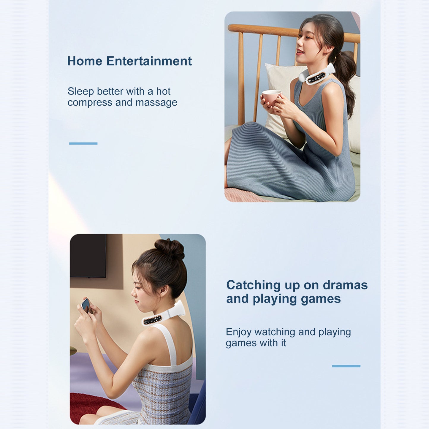 ZenRelief Smart Neck Massager – Heated, Wireless & Wearable